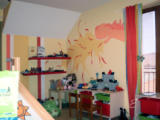 chlapčenská izba s drakmi
